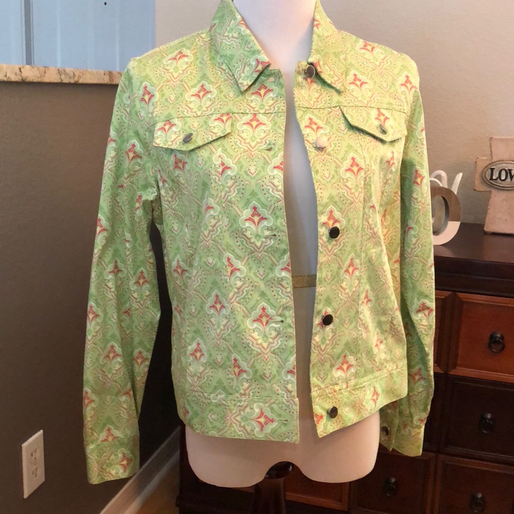 BETTE&COURT LIGHTWEIGHT GREEN JACKET LIKE NEW